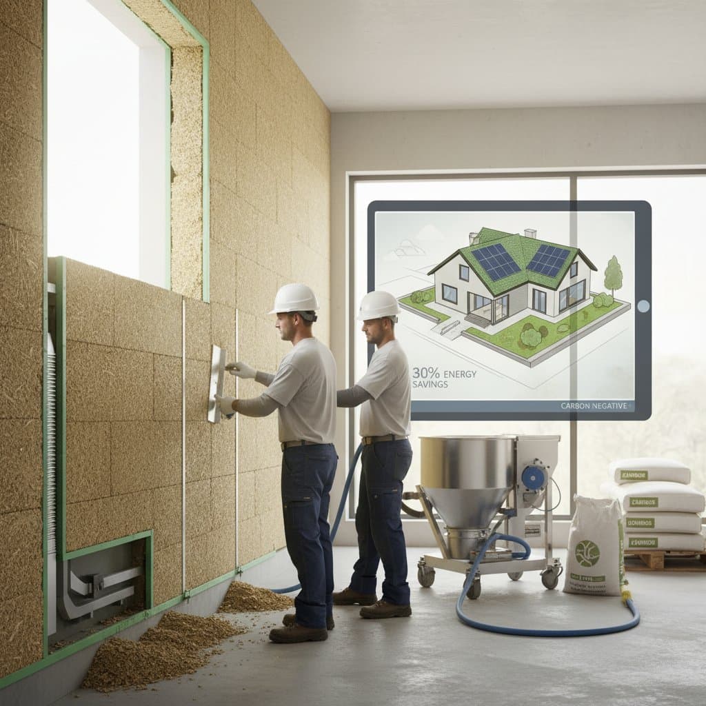 Featured image for Hempcrete Walls Cut Energy Bills 30% While Storing Carbon