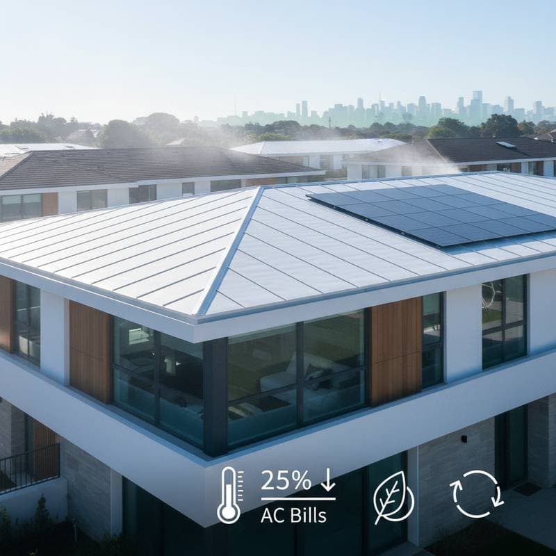 Featured image for Cool Roofs Cut AC Bills 25% While Fighting Heat Islands