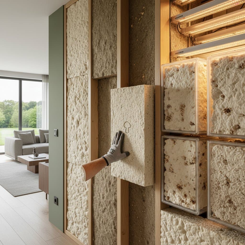 Featured image for Mushroom Insulation Grown Locally Cuts Carbon Footprint