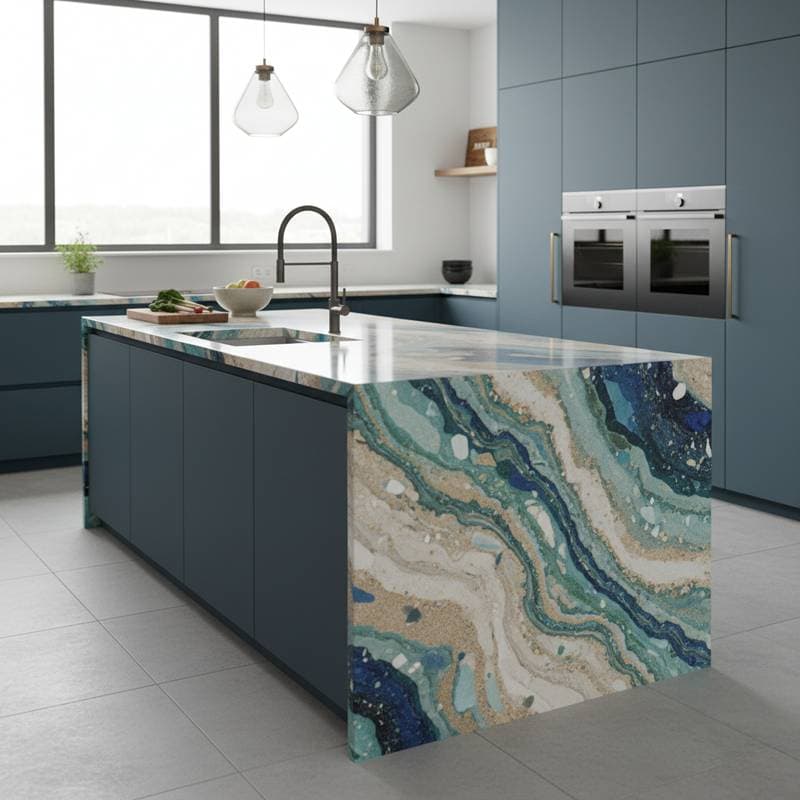 Featured image for Ocean Waste Becomes Durable Kitchen Countertops