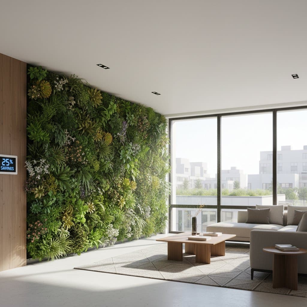 Featured image for Living Walls Cut AC Costs 25% in 2026 Homes