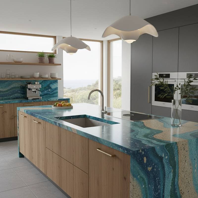 Featured image for Ocean Waste Becomes Your Kitchen's Best Surface