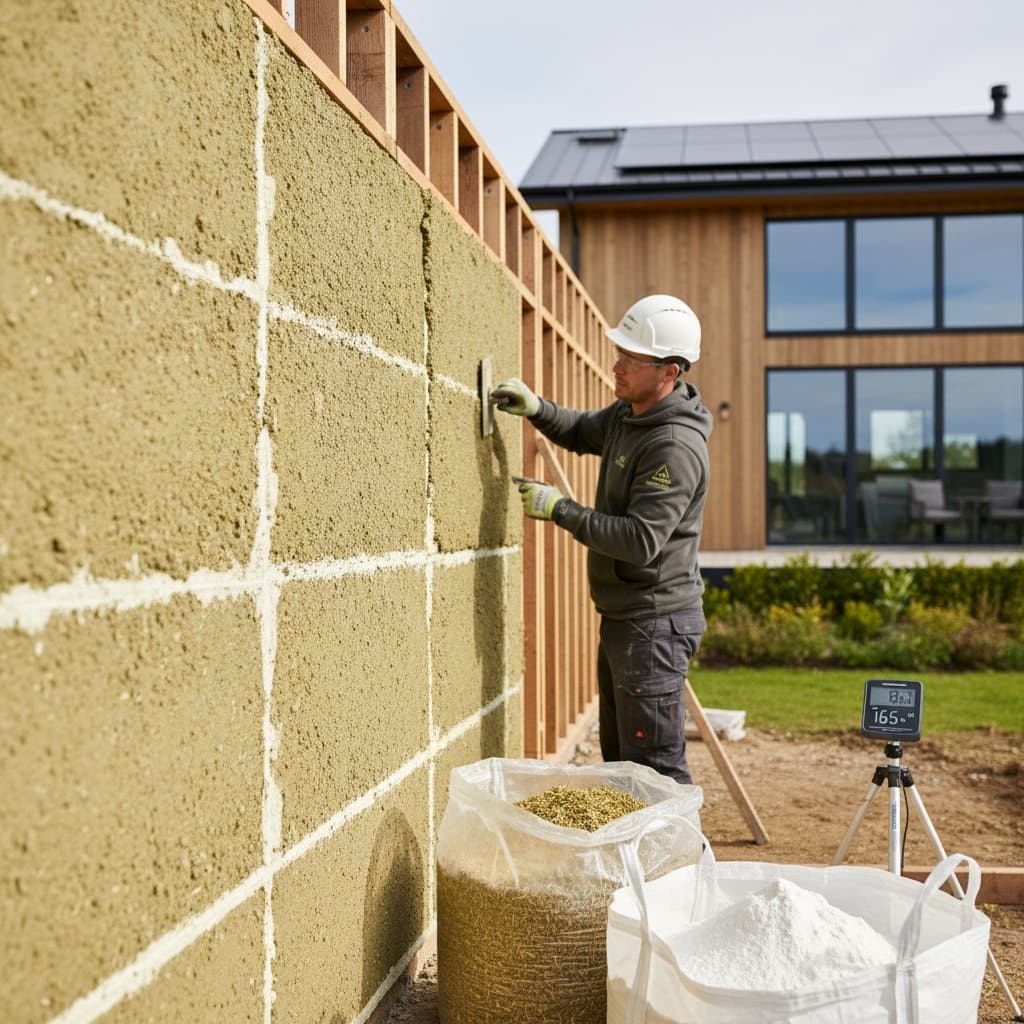 Featured image for Hempcrete Walls Absorb 165kg CO₂ Per Cubic Meter