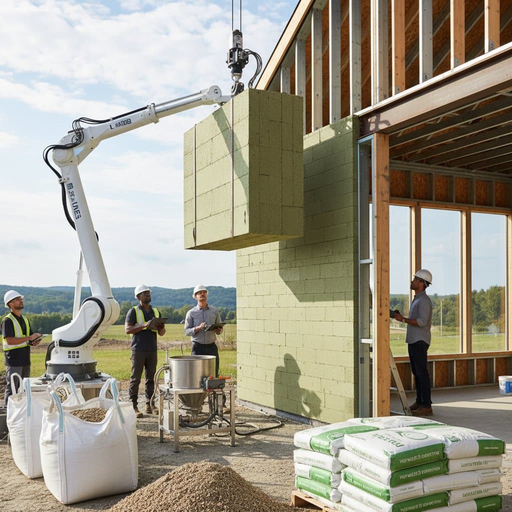 Featured image for Hempcrete Walls Absorb Carbon While Cutting Energy Bills