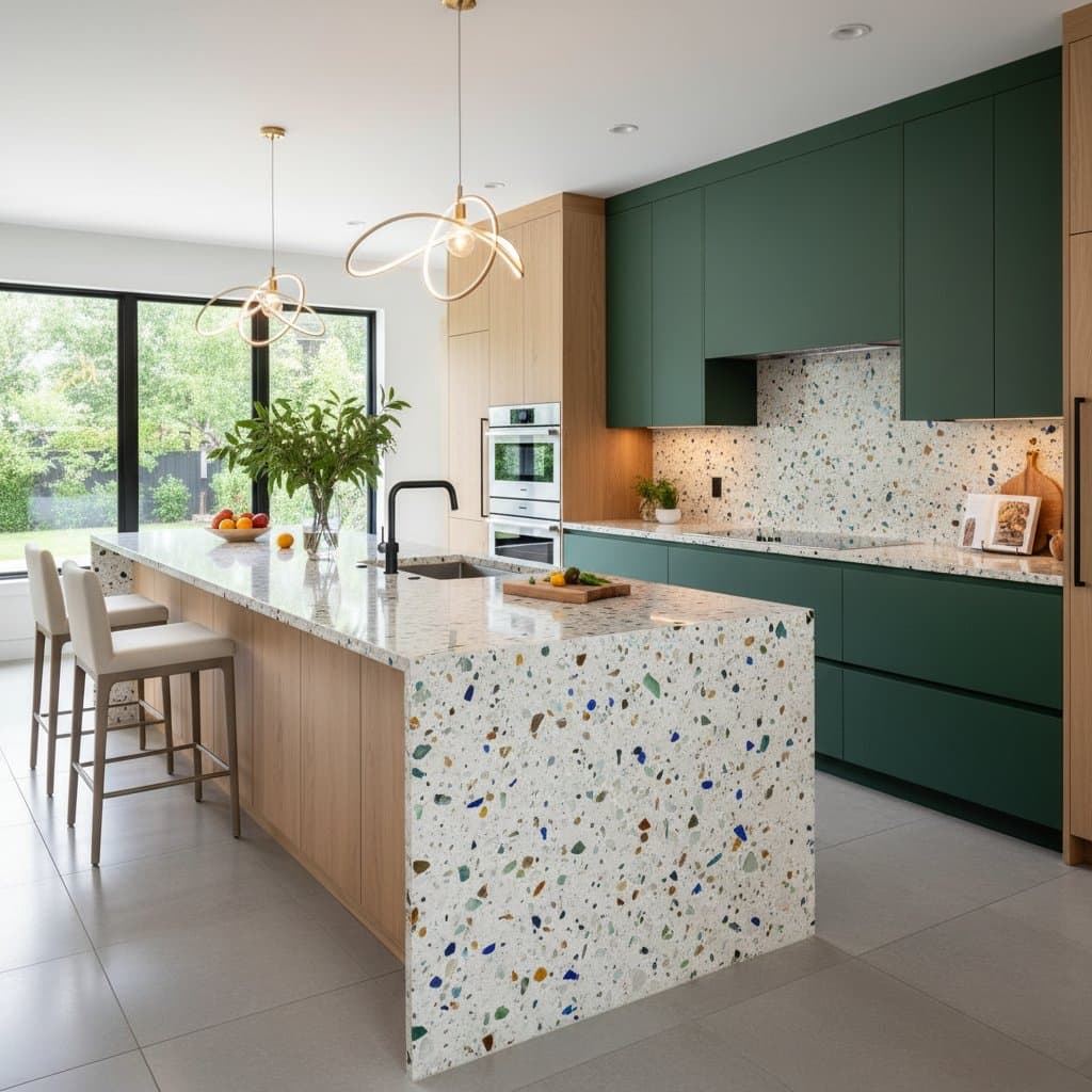 Featured image for Recycled Glass Countertops Cut Waste and Boost Value