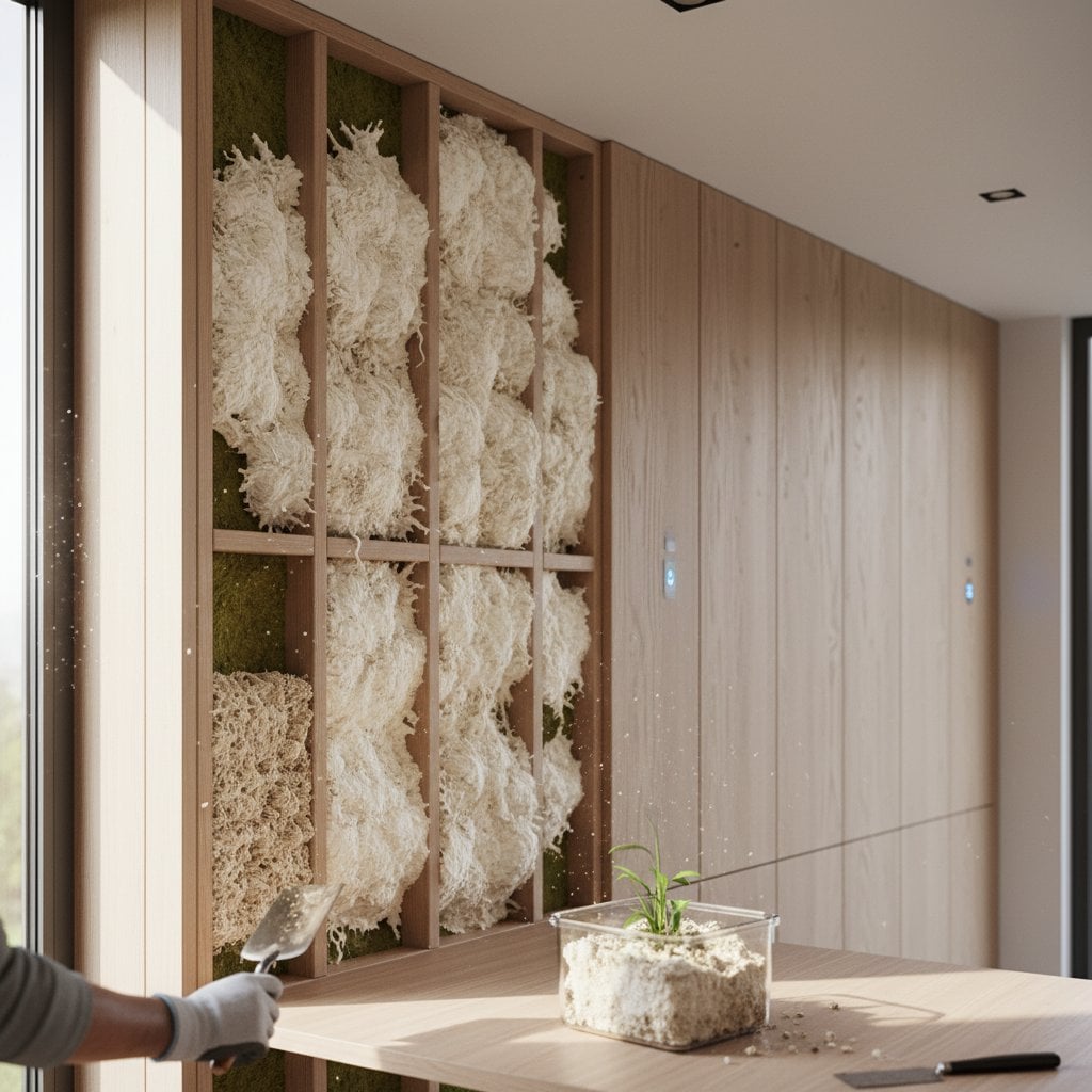 Featured image for Mushroom Insulation Grows Into Walls and Composts Later