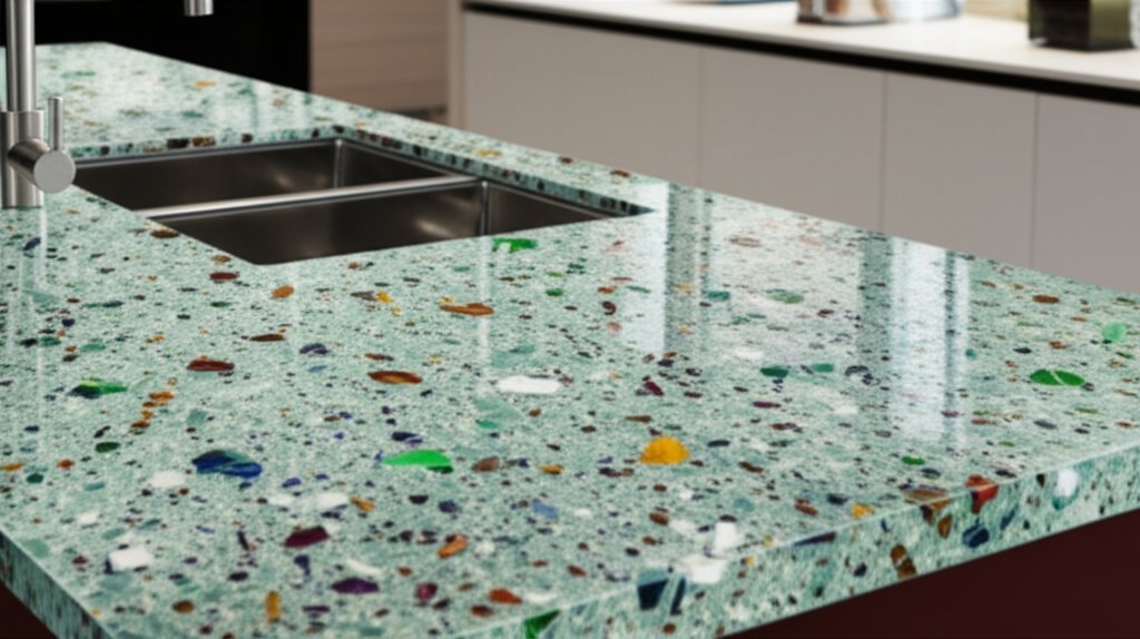 Featured image for Recycled Glass Counters Hit 90% Post-Consumer Content
