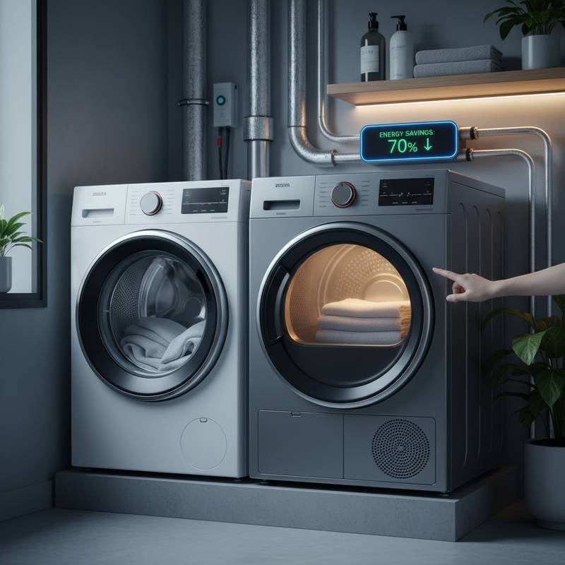 Featured image for Heat Pump Dryers Slash Energy Bills by 70 Percent