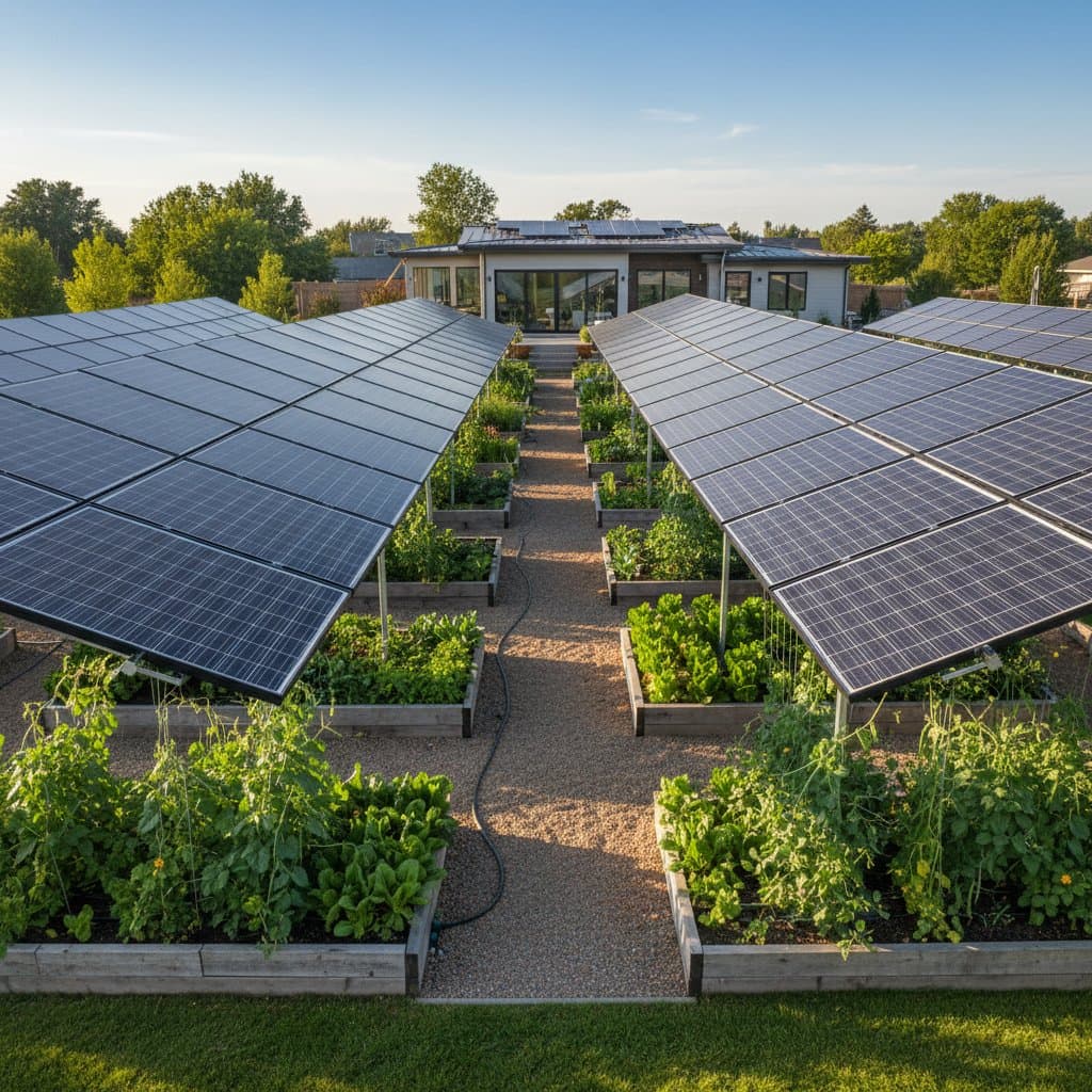 Featured image for Agrivoltaics: Growing Food Under Your Solar Panels