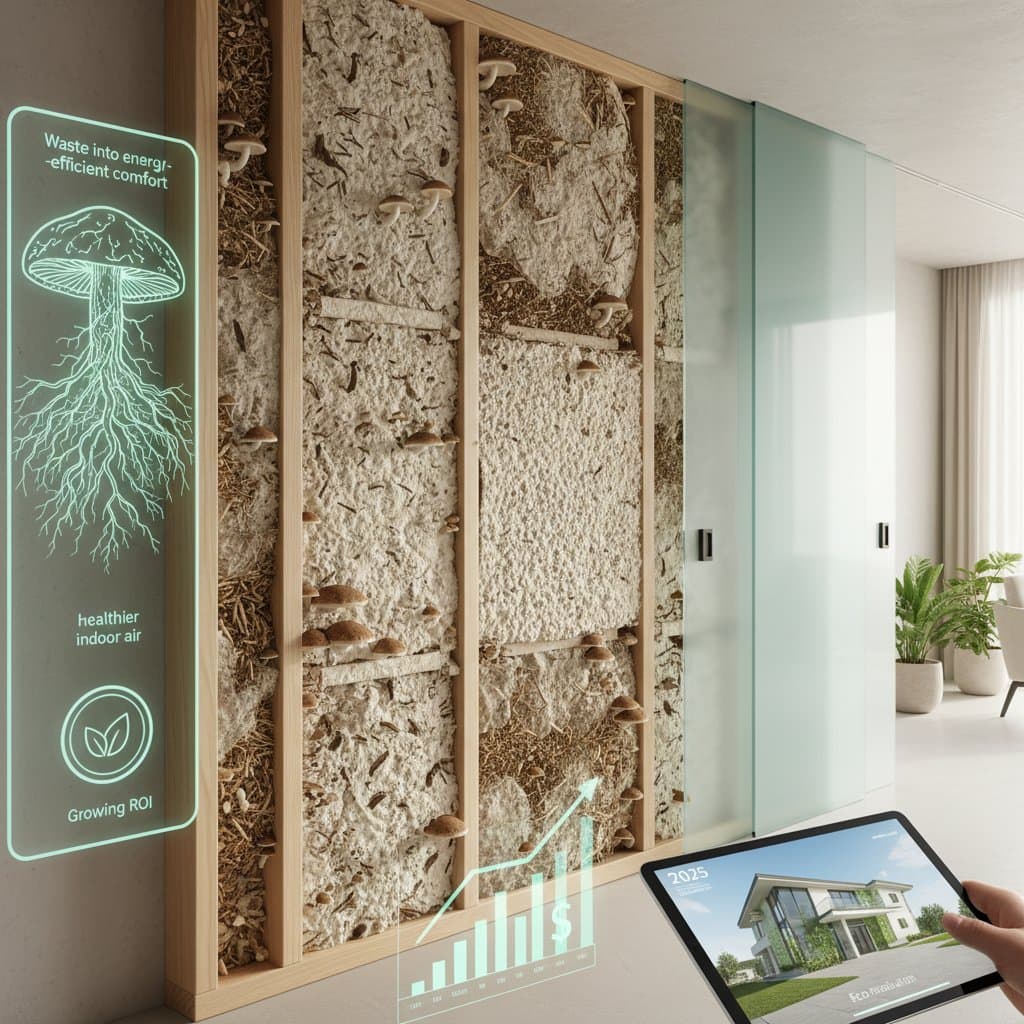 Featured image for Mushroom Insulation Grows From Waste Into Walls