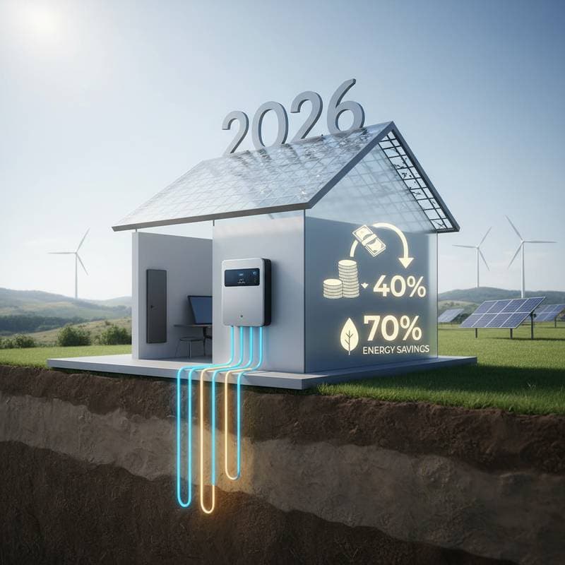 Featured image for 2026 Geothermal Tax Credits Cover 30% of Install Costs